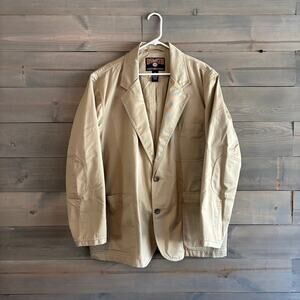 DULUTH TRADING CO | Khaki Canvas Blazer Jacket Workwear Tradesmen XL Mens